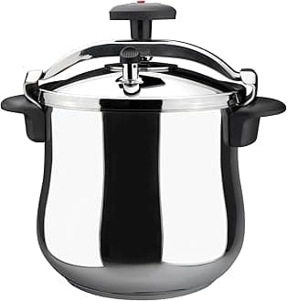 Pressure cooker Magefesa 01OPSTABO10 Stainless steel 10 Litre |Made from 18/10 stainless steel, highly wear-resistant, 5-layer thermal diffuser base