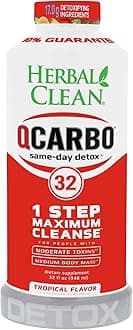 B.N.G. Herbal Clean Qcarbo32 with Eliminex Plus Tropical, 32 Fluid Ounce