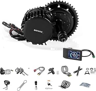 Bafang 1000W Mid Drive Kit,Bafang BBSHD BBS03 Ebike Conversion Kit with Display,48V 8Fun Electric Bike Conversion Kit for Moutain Road Bike(500C,No Battery)