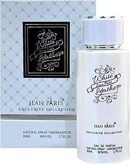 Jean Paris White Leather Eau De Parfum Spray for Unisex | Long Lasting Exclusive Collection | 80ML (2.7 Oz)