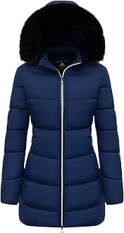 MOERDENG Women’s Winter Coats, Windproof, Warm, Waterproof, Thick, Hooded