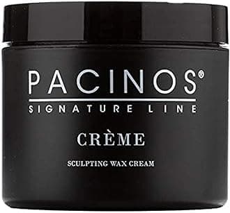 Pacinos Creme 2 Fl oz, Medium Hold Sculpting Wax Cream, Long Lasting Definition with a Medium Shine for All Hair Types, Conditions and Moisturizes Hair