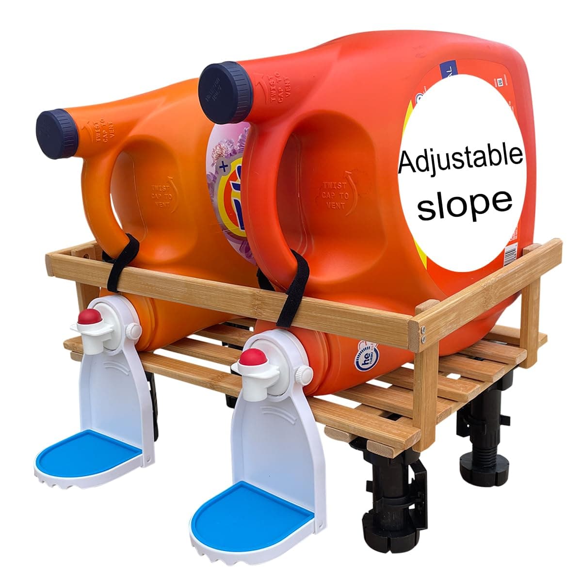 CNMUDONSI Slope Laundry Detergent Holder 2 Pack Drip Catcher Drip Tray Laundry Detergent Cup Holder Laundry Room Organization (FBA-LDH882)