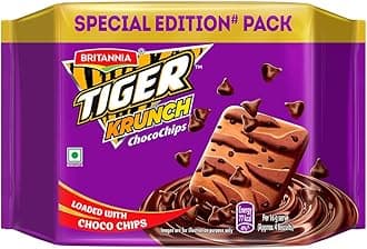 Britannia Tiger Krunch Chocochip Biscuits, 400 g