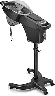 Hair Steamer Micro Mist Scalp Detox System Hair Wash Reclining Chair Table Hair Care Salon SPA Barber Shop Shampoo Bowl Miste Hooded Natual Black Hair ET19191