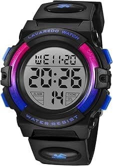 Kids Watch,Boys Watch for 3-15 Year Old Boys,Digital Sport Outdoor Multifunctional Chronograph LED 50 M Waterproof Alarm Calendar Analog Watch for Children with Silicone Band,Kids Gift