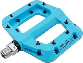 FOOKER MTB Pedals Mountain Bike Pedals 3 Bearing Non-Slip Lightweight Nylon Fiber Bicycle Platform Pedals for BMX MTB 9/16"