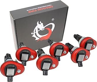 DRAGON FIRE PERFORMANCE Ignition Coil Power Pack Set Compatible with 2002-2009 Trailblazer Colorado Buick Rainier GMC Canyon Envoy Hummer H3 REPLACES BSC1395 19279911 GN10114 UF303 Oem Fit Kit-1473