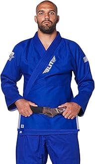 Bjj Gi for Men - Brazilian Jiu Jitsu Gi - Preshrunk sweat wicking Fabric - Machine washable - Free white Belt, Pack of 3 (Premium Blue), 2
