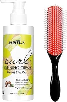 Curling Cream Defining Cream Curly Hair Gel for Curly Hair - Curling Perfection Wavy Hair Products Curl Cream,Hair-Smoothing Anti-Frizz Cream to Define All Curl Types & Hair Textures