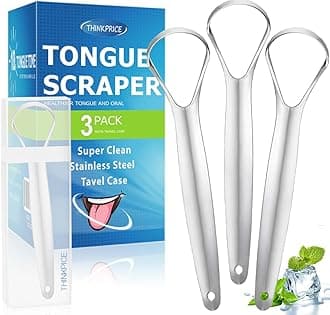 Tongue Scraper for Adults kids Metal Tongue Cleaner for Oral Hygiene Bad Breath