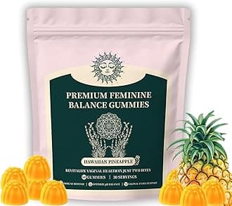 Super Greens Gummies Sweets Hawaiian Pineapple Flavor Premium Feminine Balance Gummies for Women's