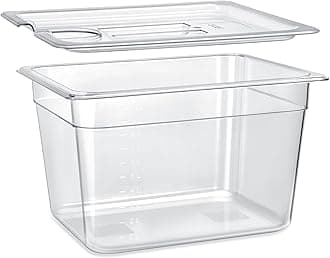 HOMENOTE Sous Vide Container 12 Quart With Lid,BPA Free Complete Accessories For Anova and Most Sous Vide Cookers,Anova Container Kit