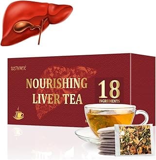 Premium Liver Detox Tea,30 Tea Bags /5.3 Oz, Nourishing Liver with 18 Natural Herb Ingredients, Traditional Chinese Liver Cleanse Tea, for Liver Detox & Liver Protection Hebal Chinese Tea 排毒茶.