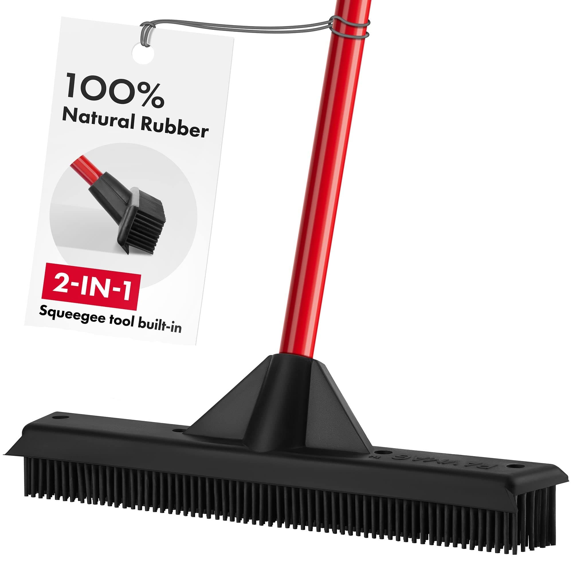 RAVMAG Heavy-Duty Rubber Broom