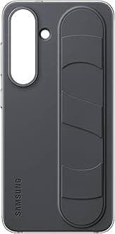 Samsung Galaxy S25 Standing Grip Phone Case, Protective Cover, Soft Touch, Kickstand, Durable Design, US Version, EF-GS931CBEGUS, Black