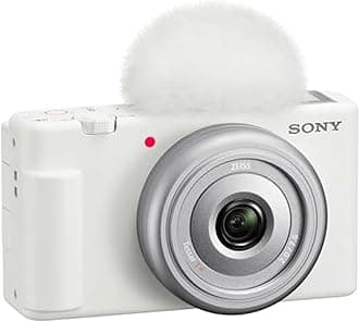 Sony ZV-1F Vlog Camera for Content Creators and Vloggers With Selfie-Friendly Vari-Angle LCD Screen And A Directional 3-capsule Mic, White
