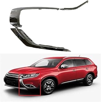 labwork LH Front Bumper Upper Chrome Trim Molding Strip Replacement for Outlander 2016-2019 MI1046103SET 6407A141 6407A145 6407A143