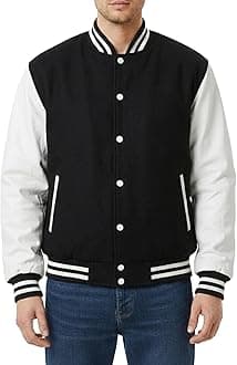 Mens Hotline Miami Varsity Letterman Fashion Wool Bomber Slim Fit Casual Warm Boys College Baseball Jacket