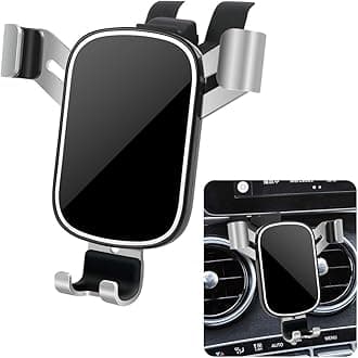 LUNQIN Car Phone Holder for Mercedes Benz C-Class C250 C300 C350 C450 2015-2018 & GLC-Class GLC300 2015-2019 AMG 43 63 Auto Interior Accessories Cellphone Mount Cell Mobile Cradle Navigation Bracket