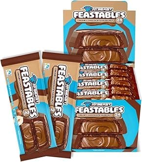 MrBeast Feastables Hazelnut Cups, 24 Count, Milk Chocolate with Creamy Hazelnut Filling, 2-Cup Packs, Fairtrade Cocoa