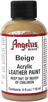 Acrylic Leather Paint Beige 4oz