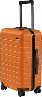 AwayCarry-On Luggage, Lightweight Hardside Suitcase with Spinner Wheels, 22 Inch Airline Approved, TSA Lock, Sorbet Orange