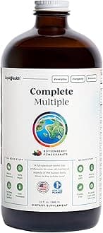 LIQUIDHEALTH 32 Oz Liquid Multivitamin for Adult Men & Women - Complete Multiple, Natural Immune Support, Non-GMO, Vegan, Gluten Free, Sugar Free, Minerals, Prebiotic Fiber Vitamins Supplement
