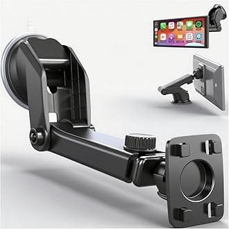Extended Carplay Mount, 360° Flexible Windshield Dashboard Suction Cup Bracket Replacemect for 7" 9" 10.26" Inch Carplay Screen Android Auto Mount Car Baby Camera Monitor Phone Holder