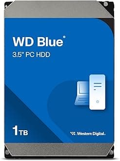 Western Digital 1TB WD Blue PC Hard Drive HDD - 7200 RPM, SATA 6 Gb/s, 64 MB Cache, 3.5" - WD10EZEX