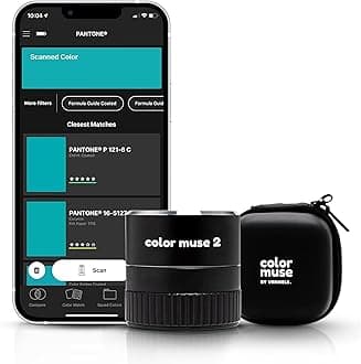 Color Muse 2 Colorimeter Paint Matching Tool With Protective Case, Sensor, Reader For And Digital Values, Scanner Painters & Designers