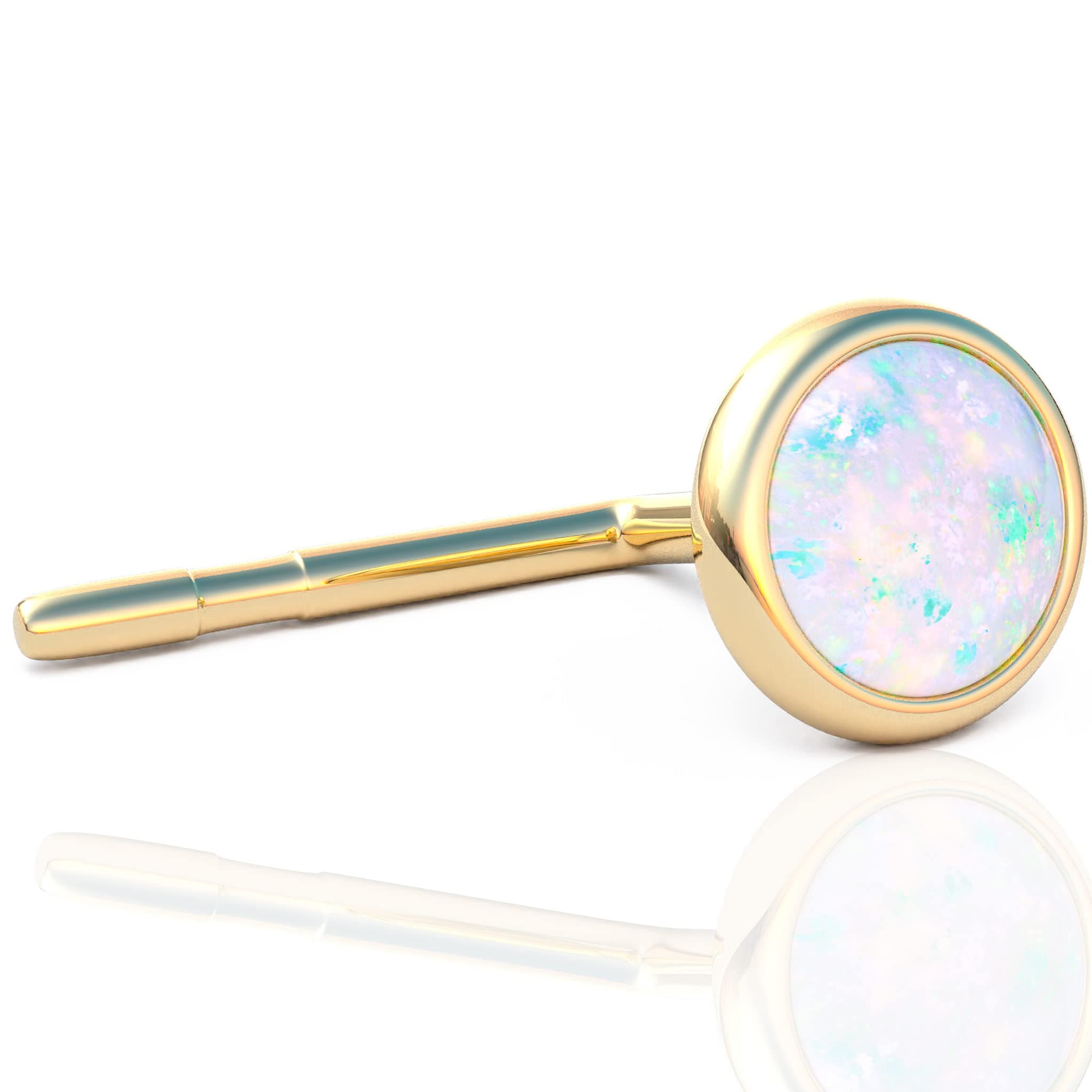 3mm Opal piercing nose stud