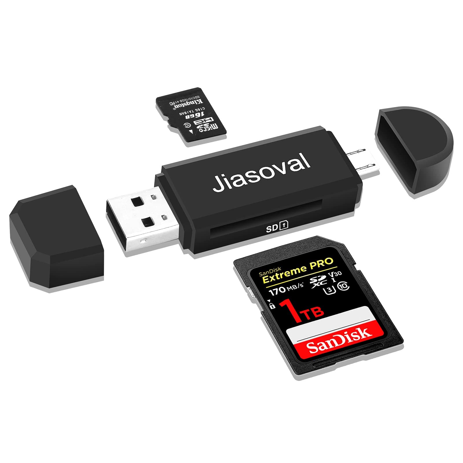 SD Card Reader, Micro USB OTG Adapter Card Reader USB 2.0 Memory Card Reader