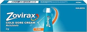 Zovirax Cold Sore Cream for Lips, with Aciclovir, Cold Sore Treatment that Speeds Healing and Pain Relief, Tube 2g