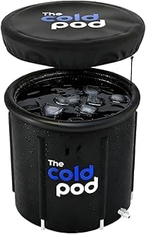 Ice Bath Tub for Athletes with Cover: 85 Gallons Cold Plunge Tub for Recovery, Multiple Layered Portable Ice Bath Plunge Pool by The Cold Pod