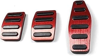 Vuzmode Car Clutch Brake Accelerator Pedal Foot Rest Pedals Covers, for Jimny, JB64 Sierra JB74W 2019 2020 Car Styling Accessories Foot Pedal Cover Brake Pedal Cover(Black MT RED)