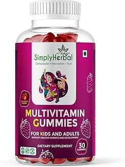 - Multivitamin Gummies for Kids, Hair, Skin and Nails Potency Supplement with Calcium, Biotin, Vitamin A B C, Immunity Gummy In Fruit Flavor for Adults & Kids, 30 Gummies (Pack of 1)