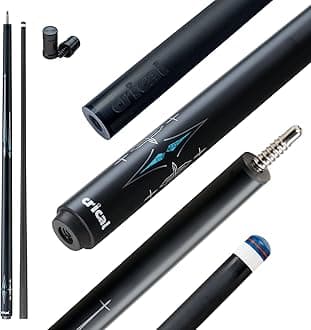 CRICAL Carbon Fiber Pool Cue Stick 58" Billiard Cue Sticks Professional Low Deflection Pool Sticks with 3/8 * 8 Pin Joint and 12.5mm Tip