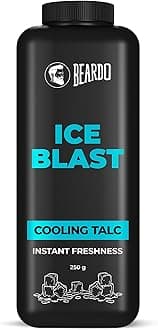 Beardo Ice Blast Talc powder for men | INSTANT ICY COOLING Talcum Powder Men | Combat heat with Menthol 250g