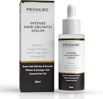 Pro.skire Intense Hair Growth Serum with Redensyl, Anagain, Procapil, Capilia Longa, Biotin & Ashwagandha