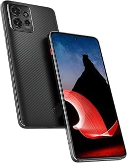 Motorola ThinkPhone Dual SIM (256GB, 8GB) 6.6" 144hz OLED, Water-Resistant Military-Grade Durability | International Factory Unlocked for Global 5G XT2309-2 | Fast Wireless Charger Bundle | Black