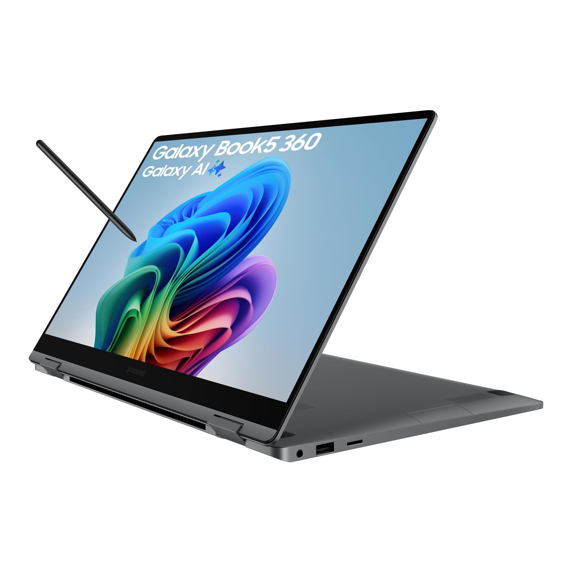 – Galaxy Book5 360, Copilot+ PC (2025) 15.6", Intel Core Ultra 5 Processor, S Pen Included, 16GB RAM, 256GB Storage, Grey