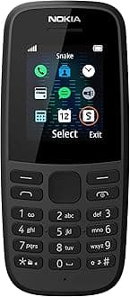 Nokia 105 Single SIM Keypad Phone (2020) | Black