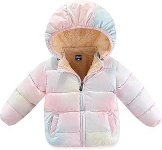 Toddler Baby Hooded Down Jacket Boys Girls Kids Thicken Warm Winter Coat Outerwear 1-7t