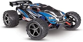 Traxxas 71054-8-BLUE - E-Revo 1/16 4WD Electric Brushed Monster Truck, Blue