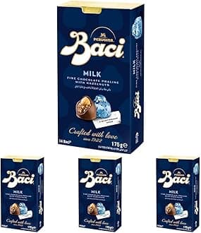 Milk Bijou Chocolate, Fine Cocoa Truffle with Hazelnuts, 175 g (Pack of 4)