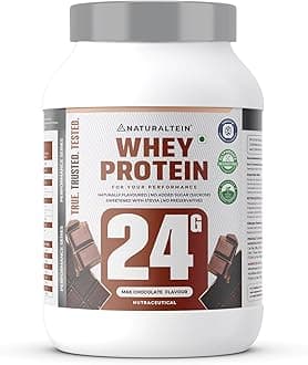 Whey Protein – 24g Protein per Serving | Max Chocolate Flavour | Stevia Sweetened | No Added Sugar | Non-GMO | Soy-Free & Gluten-Free | Smooth Texture & Super Mixability | 1 kg