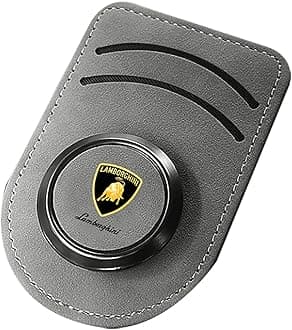 Sunglasses Holder for Lamborghini LM001 1980-1983, Suede Leather Eyeglass Holder, Car Sun Visor Glasses, Portable Clip Auto, Car accessories,Grey