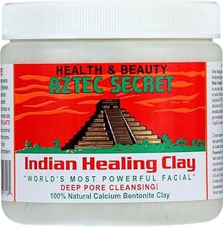 Indian Healing Clay, Deep Pore Cleansing, Facial & Body Mask – The Original 100% Natural Calcium Bentonite Clay, 1 Pound - 3 Pack