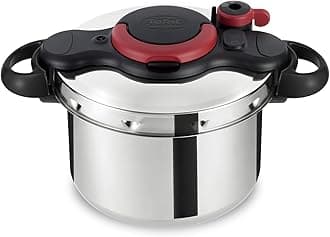 Tefal Clipso Minut Easy Pressure Cooker, 6 Litre, Stainless Steel, All hobs compatible including Induction, P4620768